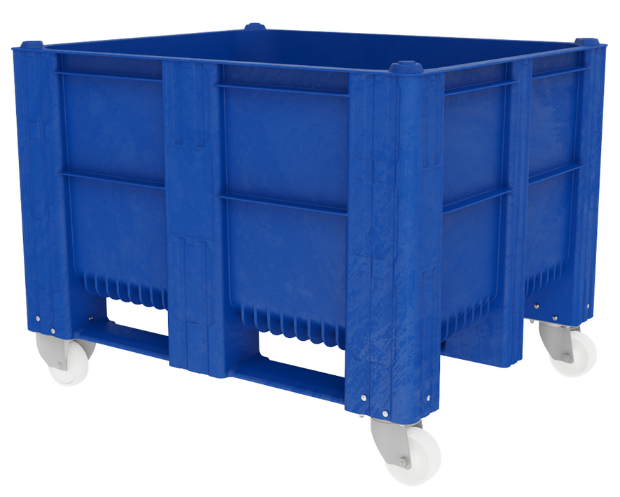 Kotak Pallet Tipe ACE 1000 Padat, Dengan Roda